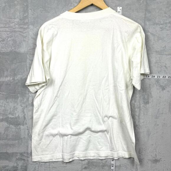 Vintage 1987 St. Maarten NA Fish Graphic T-Shirt L USA Made Single Stitch Ocean - Picture 6 of 10